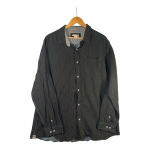 Carbon 2 Cobalt Men’s XLT Black Button Up Long Sleeve Shirt 100% Cotton